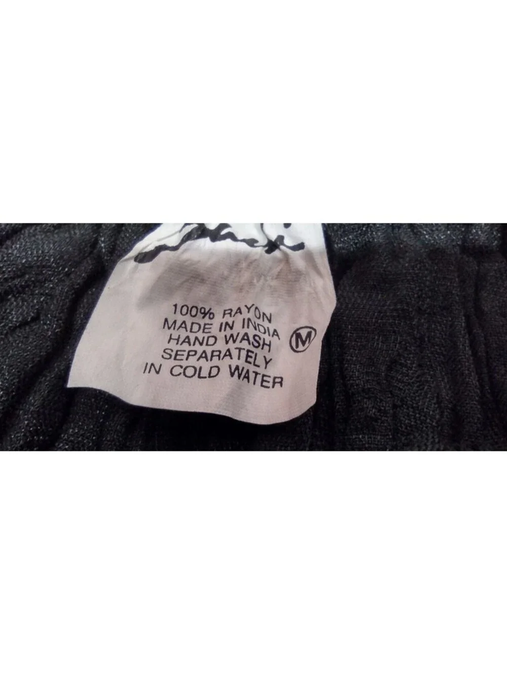 Vintage Authentic New Wave Goth Black Velvet Crush Skirt Witchy Broomstick M NEW